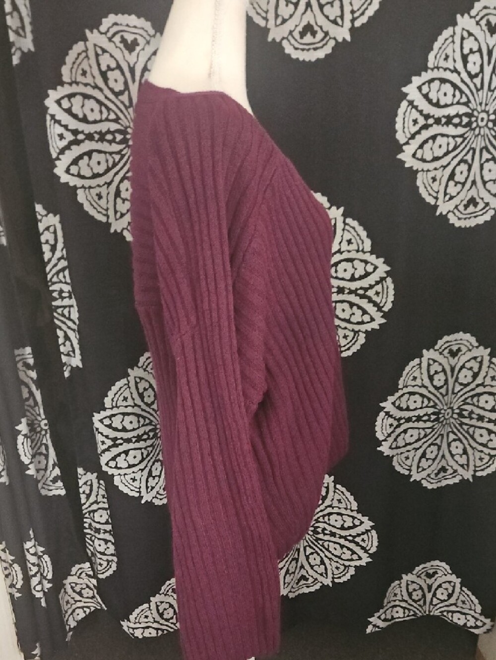 Design History Ribbed Button Cardigan - Plum - Picture 5 of 9